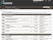 Tablet Screenshot of forums.frontier.co.uk