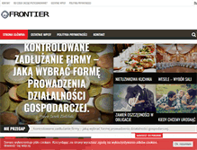 Tablet Screenshot of frontier.net.pl