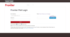 Desktop Screenshot of login.frontier.com