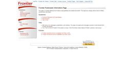 Desktop Screenshot of postmaster.frontier.com