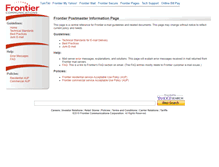 Tablet Screenshot of postmaster.frontier.com